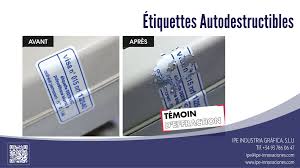 Étiquettes Autodestructibles sachets sleeves france IPE